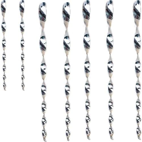 1Pc Bird Repellent Reflective Scare Rods Spiral Deterrent Control Device Garden Ornament With Sun Decoration Hanging Rope Outdoo