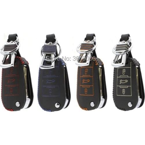LUCKEASY High-quality Smart Key Keyless Remote Entry Fob Case Cover with Key Chain For Peugeot 301 508 2008 3008