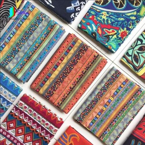 Southeast Asia Syle Colorful Stripe Clothes Dress Sofa Decorate Gift Packing Handmade Southeast Asia Fabric A0215L