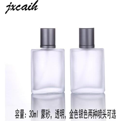1Pcs 30Ml 50Ml 100Ml Clear Frosted Glass Perfume Spray Bottle Refillable Cosmetic Container