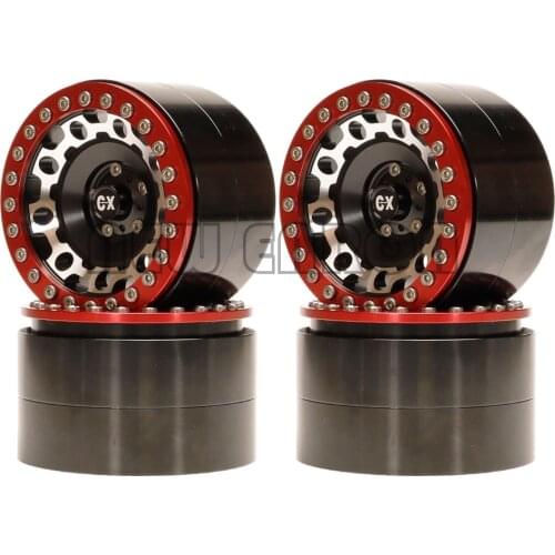 2.2 inch Aluminum Beadlock RC Wheels Rim Hub 4Pcs For 1/10 RC Crawler CAR Part Axial Yeti Wraith Off-Road Traxxas TRX4 90045