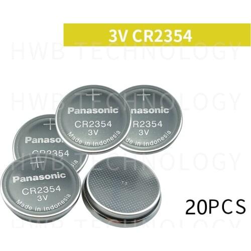 20pcs/lot New Original Battery For Panasonic Car remote key 3V Li battery CR2354 button battery instrument and meter batteries