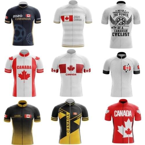 2020 Canada Cycling Jersey Summer Mens Canadian National Team Cycling Clothing Road Race Bike Shirt Bicycle MTB Clothes Maillot