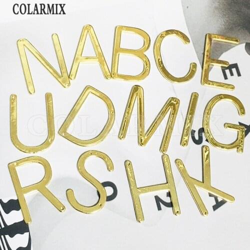 26 pcs letters Big slim letters charm .Alphabets charm for jewelry making necklace pendants for women 9660