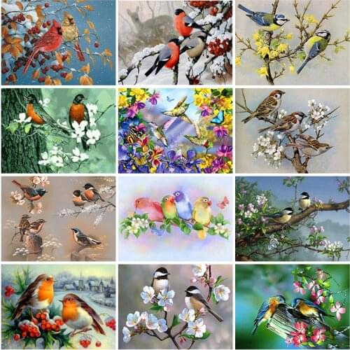 5D Diamond Painting Bird In The Tree Rhinestones Animal Pictures Embroidery Sale Cross Stitch Kit Mosaic Crafts Home Wall Decor