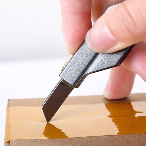 Aluminum Alloy Keychain Boxes Cutter Knife Portable Outdoor Emergency Whistle Survival Tool Pocket Knife For Letter Opener