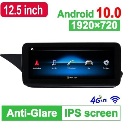 D-1210，10.25" 8 Core Android 10.0 System Car GPS Navigation Media Stereo Radio For Mercedes-Benz E W212 S212 2009-2012