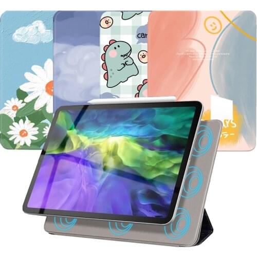 Dual Magnetic Case for Huawei Matepad Pro 10.8 Inch Flower Animal Fastion Cover for Huawei 10.8 Inch Case with Pencil Holder