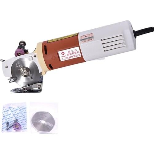 65mm Rotary Blade Electric Cloth Cutter Handheld Portable Fabric Round Knife Cutting Machine 220V Electric Round Scissors Shears