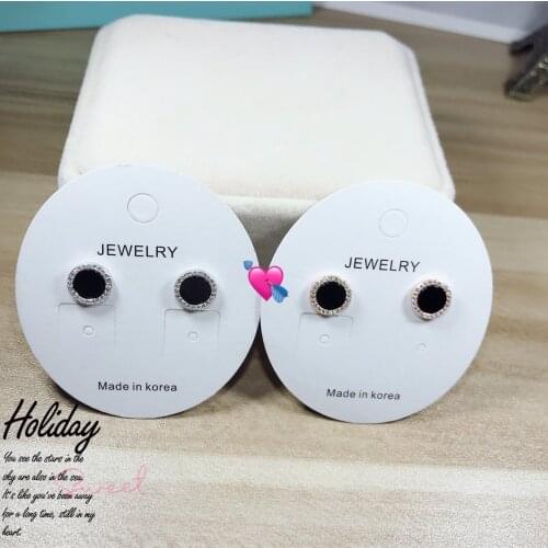 Exquisite Jewelry Whole Real 925 Sterling Silver Stud Earrings Lasting Shine Delicate Round Earrings Splendid Zirconia Wonderful