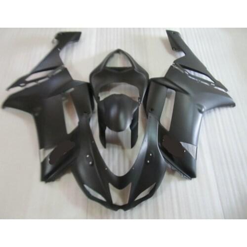 Motorcycle Fairing kit for KAWASAKI Ninja ZX6R 636 07 08 ZX 6R 2007 2008 zx6r 07 08 Whole matte black Fairings set+gifts KG12