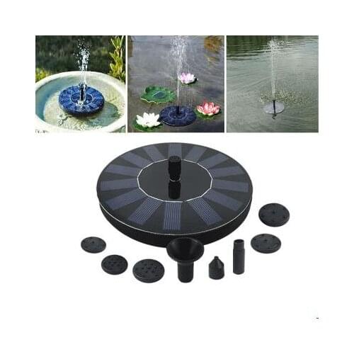 ALLMEJORES Solar panel Power Kit 7V 1.4W 200L/H Floating Garden Solar Water Pump for Pool Watering Wide Irrigation Pumps