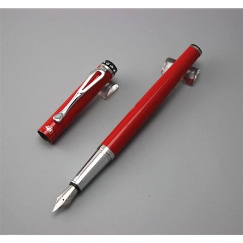 Red JINHAO 301 fountain pen High quality pens business gift school office supplies students gift metal