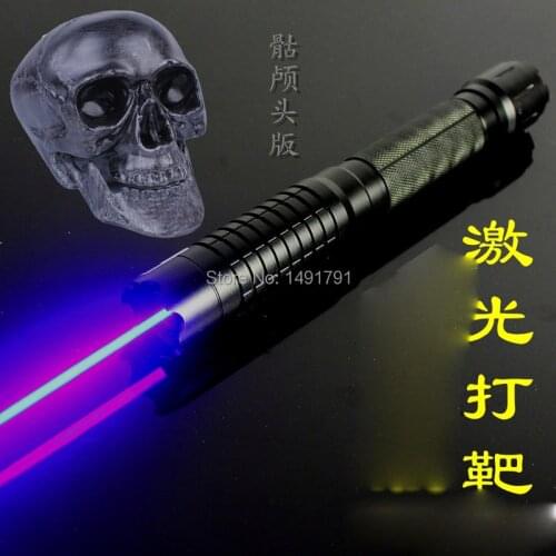 Laser shoot two skull props real life room escape mysterious door game