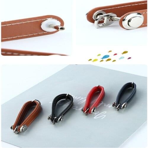 Fashion Leather Car Key Pouch Storage Case Wallet Holder Key Wallet Ring Collector Housekeeper Pocket Key Organizer Smart