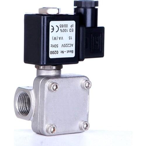 3/4" Normally Closed Stainless Steel High Pressure Solenoid Valve 110V 24V 12V 24v