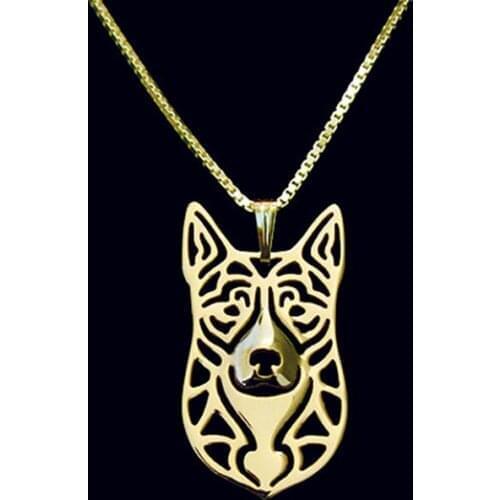 New Unique Romantic Gold Silver Color Australian Cattle Dog Pendant Necklace Hunger Games Necklace Women Best Friend Choker