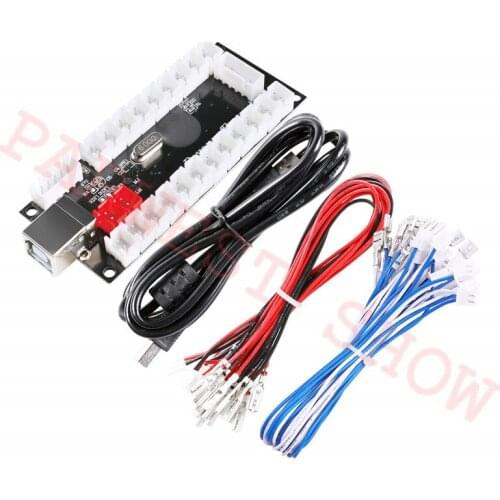 New Zero Delay USB Encoder for Raspberry Pi 2 Retropie & USB PC MAME Cabinet Black color USB Control Board for 1 player Diy Kits