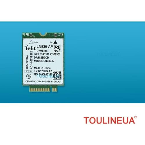 Unlocked LN930-AP DW5814e 9D3CD XFVM5 M.2 FDD LTE 4G WWAN Network Card For dell laptop PK DW5810e