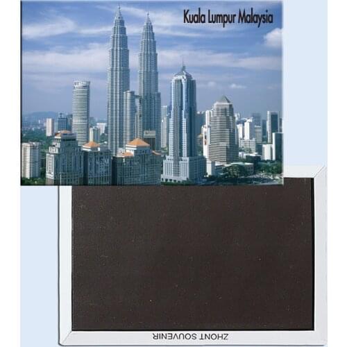 Uala Lumpur, Malaysia, Magnetic refrigerator stickers, tourist souvenirs, small gifts 24801