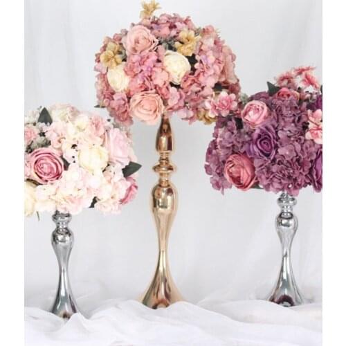Personalizado 35/45cm Rosa Flor de peonia artificial bola centros de mesa decoracion boda telon de fondo de flor ramo
