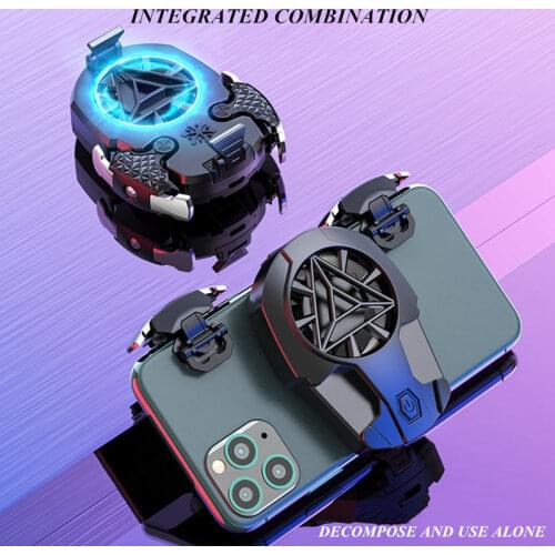 Universal Mobile Phone Cooling Fan USB Gaming Accessories Game Trigger Cooler System Handle Bracket Radiator for IPhone Android