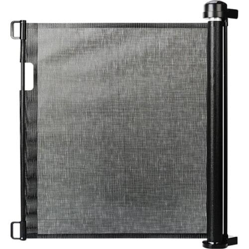 Outdoor Indoor Retractable Gate Child Pet Mesh Safety Door Kids Pet Dog Fence Gate Safe Guard Protection Security Stairs Door