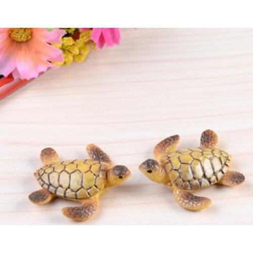 ZOCDOU 1 Piece Sea Turtle Tortoise Turtle Small Statue Home Decoration Accessories Miniature Children Decor Crafts Figurines