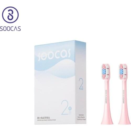 SOOCAS X3 X5 X3U X1 V1 V2 Original Replacement Heads Pink SOOCARE X3 X1 Sonic Tooth brush Electric Deep Cleaning Nozzle Jets