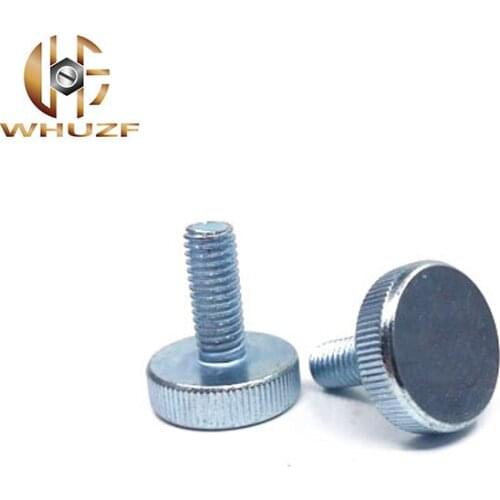 10Pcs DIN653 M8*16/20/25/30/35/40/50mm Flat Head Step Thumb Screw /Round Head Step Knurling Hand Twist Screw/Hand Tighten Screws