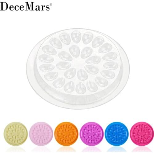 100pcs Disposable Eyelash Extension Glue Holder Pallet Plastic