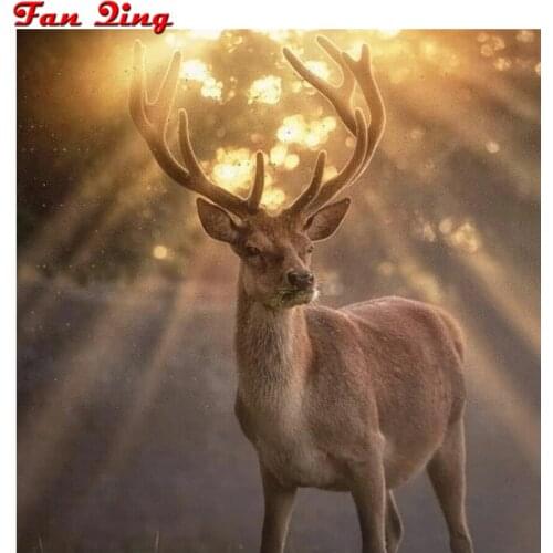 5D Painting Diamond Painting Embroidery Animal Mosaic Embroidery Diamond Painting Deer Rhinestone Handmade Home Decoration
