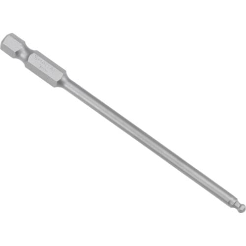 Uxcell H3 (3mm) Ball End Screwdriver Bits S2 Steel Magnetic 3.9 Inch Long Drill Bit with 1/4 Inch Hex Shank for Drill