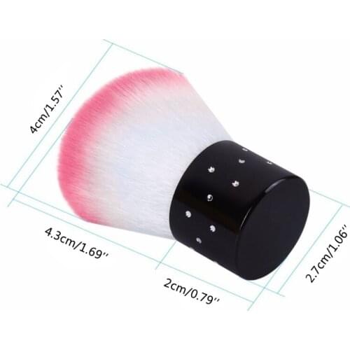 G99E Nail Art Glitter Brush Manicure Pedicure Care ToolsDust Clean Powder Remover