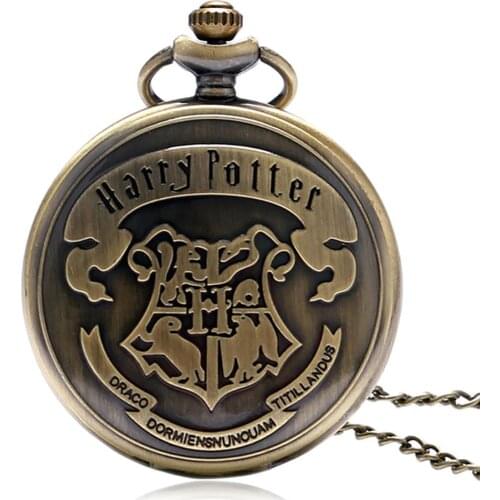 Harry Quartz Pocket Watch Men Classical Moive Theme Extensions 3D Animal Logo Pendant Watches Gifts for Children
