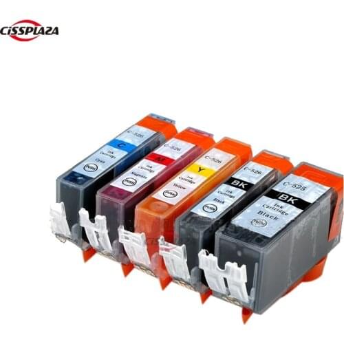 CISSPLAZA 20pcs Compatible ink cartrdge PGI525 cli526 for IP4850 IP4950 IX6550 MG5150 MG5250 MG5350 MX715 MX885 MX895 pgi-525