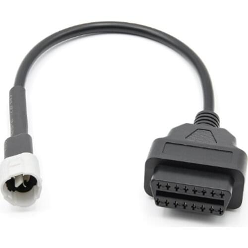 For Yamaha 3 Pin to 16 Pin OBD2 Fault Motorcycle OBD Connector Cable for Yamaha Standard III X-MAX N-MAX MT-125 YS-125 X-MAX300