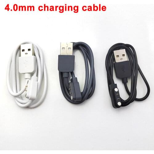 5pcs 2Pin Pogo Magnet Cable for Kids Smart Watch Charging Cable USB 4.0Charge Cable for Q750S T88 A20 A20S TD05 Magnetic Charger