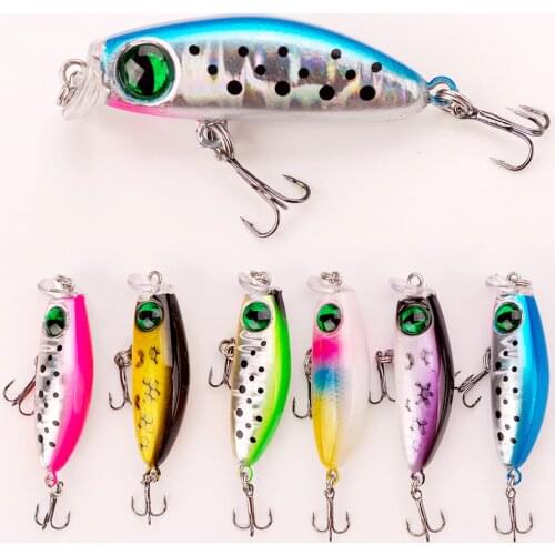 1PCS Japanese Design Bait Small Lures 2.5g 35mm slowly Sinking Minnow Mini Hard Bait For Perch Trout