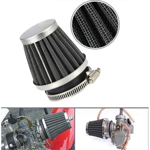 Motorcycle Air Filter Mushroom Head Filters Universal 35mm 44mm 50mm 54mm 60mm Motorcycle Air Intake Filter Cleaner Black