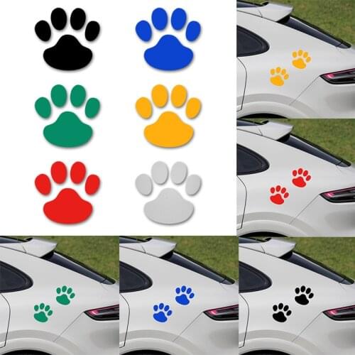 2Pcs Car sticker Cute Puppy Claws reflective decorative sticker for lada VESTA niva kalina priora granta largus vaz car styling