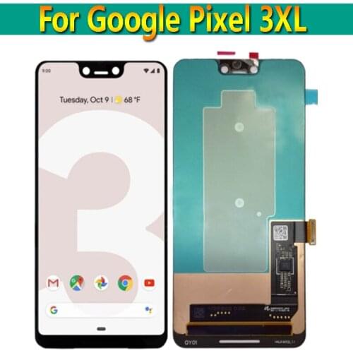 Original 6.3" For Google Pixel 3 XL 3XL LCD Display Touch Screen Digitizer Assembly Replace For Google Pixel XL3