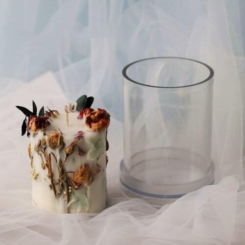 DIY Candle Making Mould Plastic Cylinder Shape Soap Mold Tool Plastic Mould DIY Candle Craft Tools Handmade Craft Kit