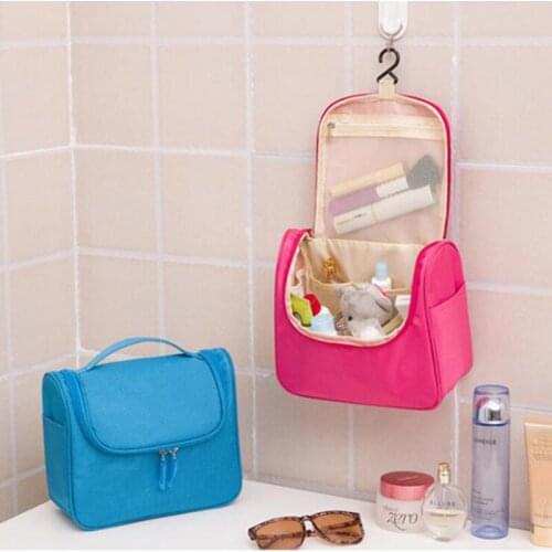Portable Travel Summer Oxford Waterproof Necessaire Makeup Bag Cosmetic Bags For Women Pouch Organizer Case For Cosmetics A Hook