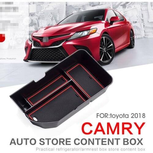 Right Hand Drive Car Armrest Storage Box For Toyota Camry 2018 2019 RHD Car Organizer Accessories