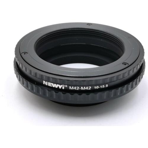 M42-m39 10-15.5 Adjustable Focusing Helicoid Ring Adapter for M42 to M39/L39 Mount 10mm-15.5mm Macro Extension Tube