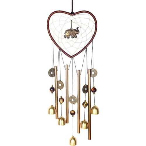 Elephant Wind Chimes Outdoor/Indoor,Catcher Metal Bell Wind Chimes Mom for Garden, Yard, Patio, Home, Room, Window Decor