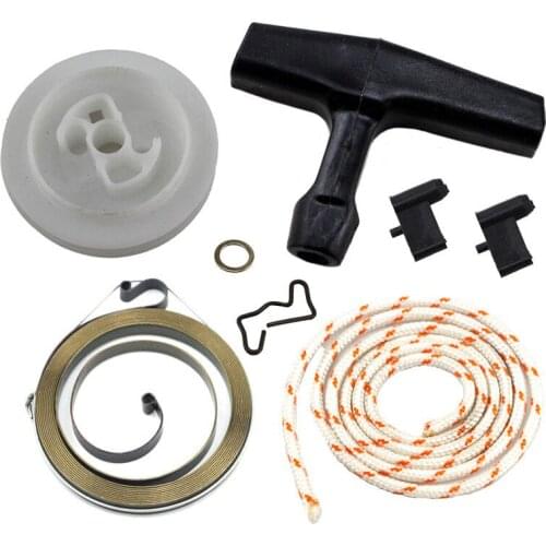 Recoil Rewind Starter Handle Rope Pulley Spring Kit Compatible For Stihl MS360 036 340 034 Chainsaw Power Equipment Parts