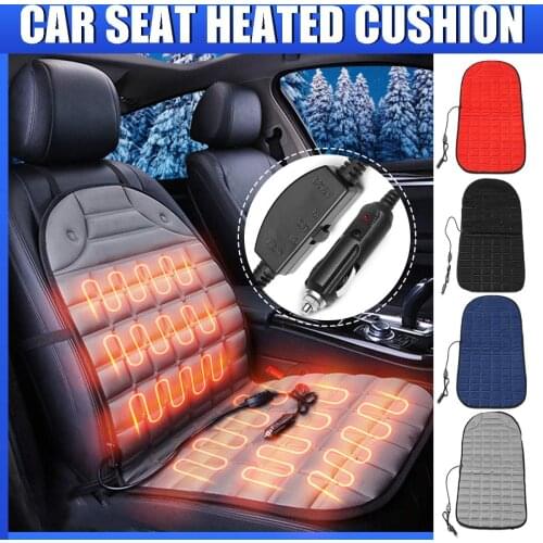 2pcs Universal Heated Auto Seat Cover Car Seat Cushion Heater DC12V Warmer Heated Auto Seat Cushion Pad Winter Mat for Car