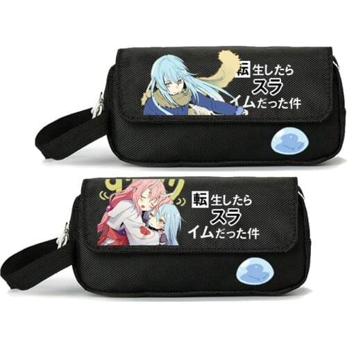That Time I Got Reincarnated as a Slime Kawaii Pencil Case for Girls Slime Stationery School Pouch Makeup Bag Cartoon Pen Bags